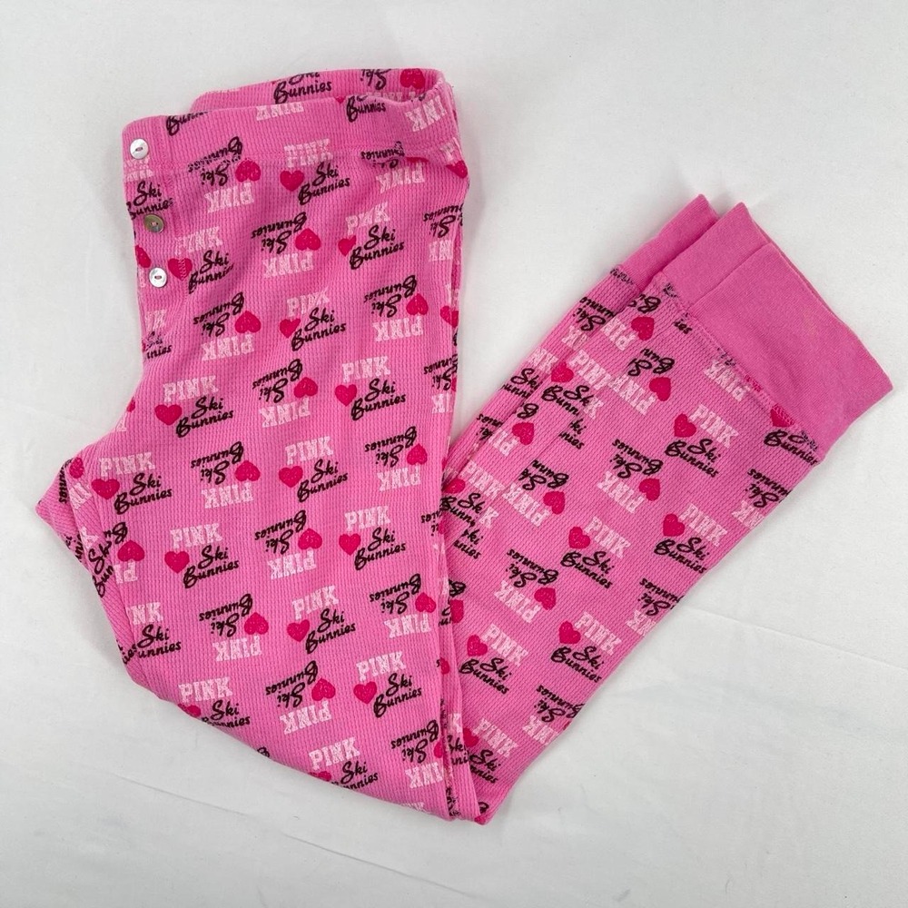 Vintage Y2K Victoria's Secret Pink Pajama Pants M Low Rise Rare Preppy McBling